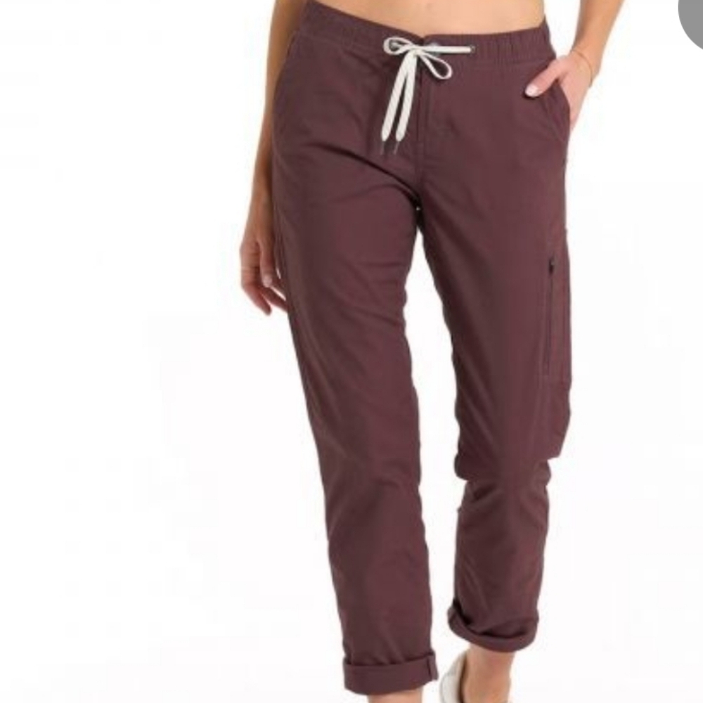 NWT Vuori Ripstop Crop Pants - Chestnut Brown - Women's Size Med - Picture 2 of 10